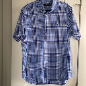 Ralph Lauren Striped Short Sleeve Button Shirt - Size XL